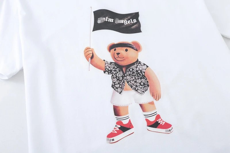 Streetwear Pirate Bear Graphic Tee Black - Gallery Image 9 - Detailed View
