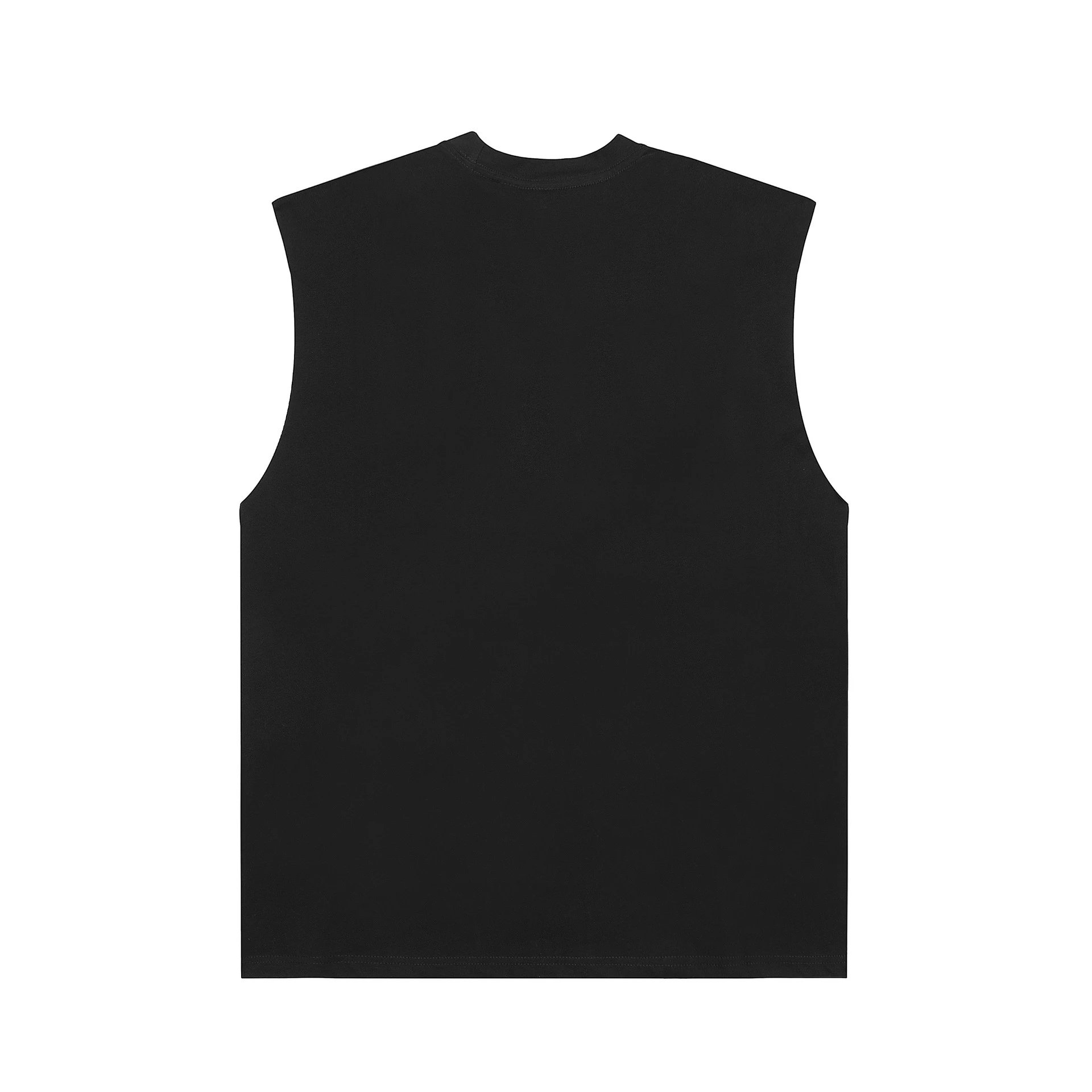 Sleeveless High-Street Tee Onyx - Gallery Image 2 - Detailed View