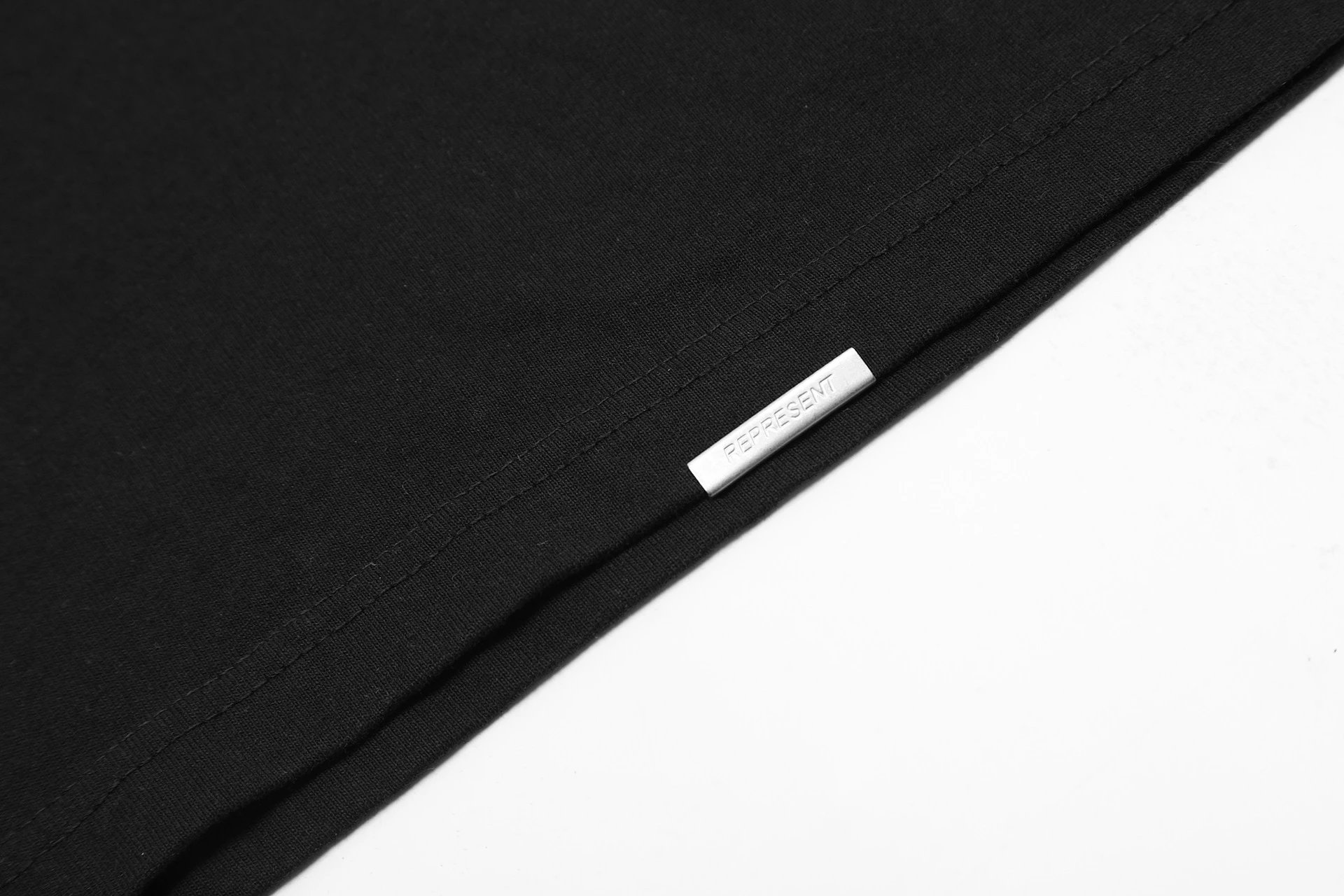 Represent Tiger Print Black Tee - Gallery Image 7 - Detailed View