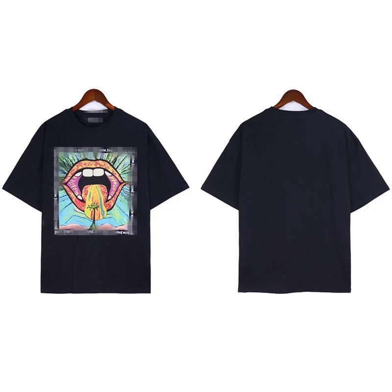 Street Style Graphic Cotton Tee Midnight Black - Related Product - Cnfans