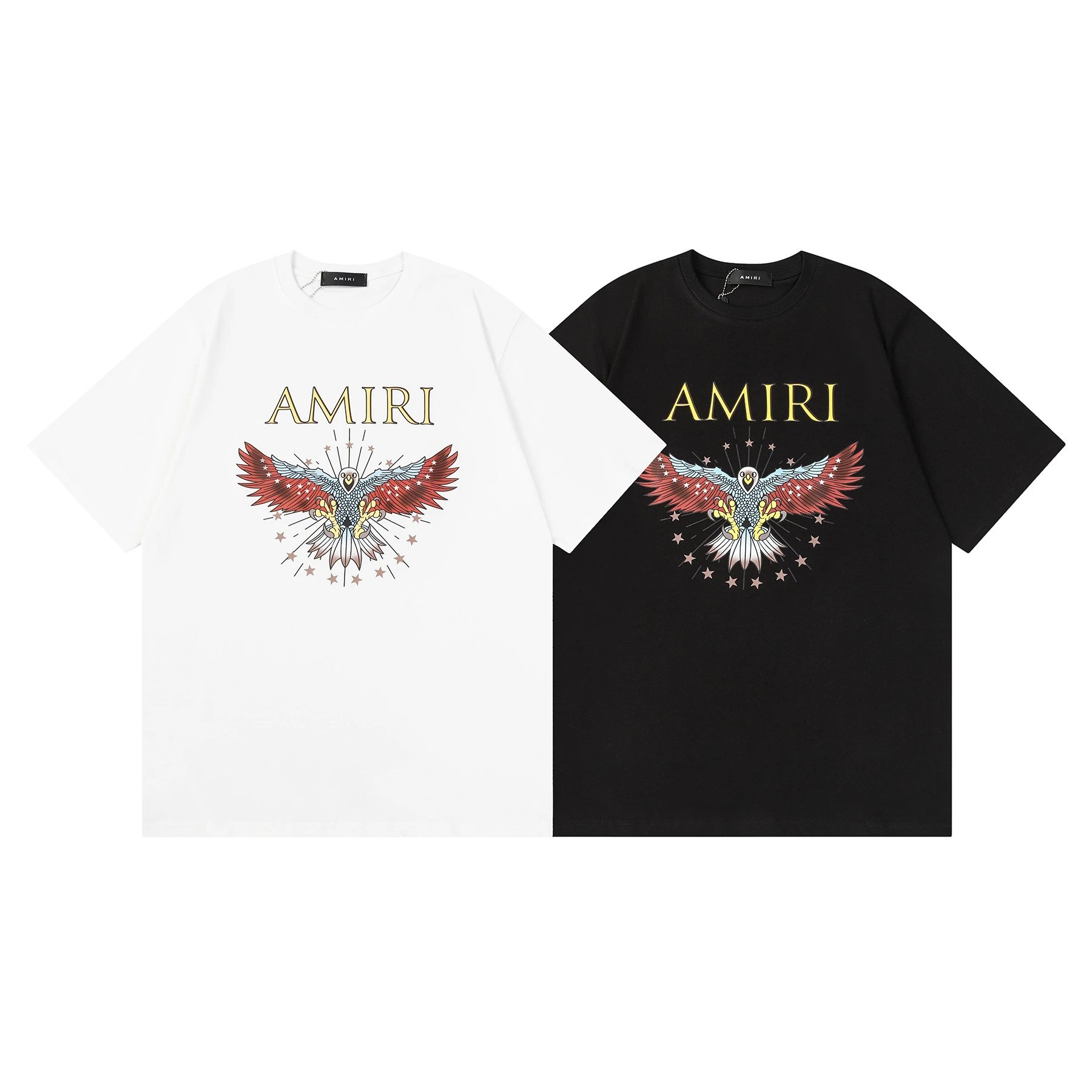Amiri Eagle Graphic T-Shirt White - Gallery Image 4 - Detailed View