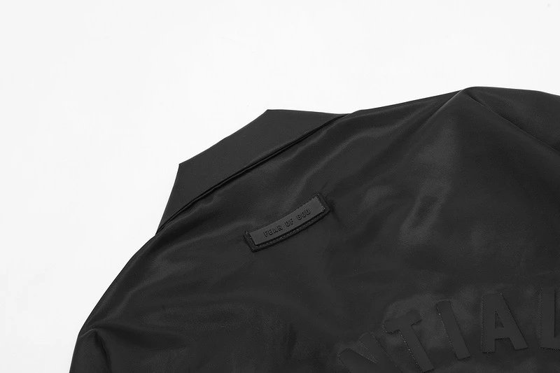 Fear of God Coach Jacket Black - Gallery Image 8 - Detailed View