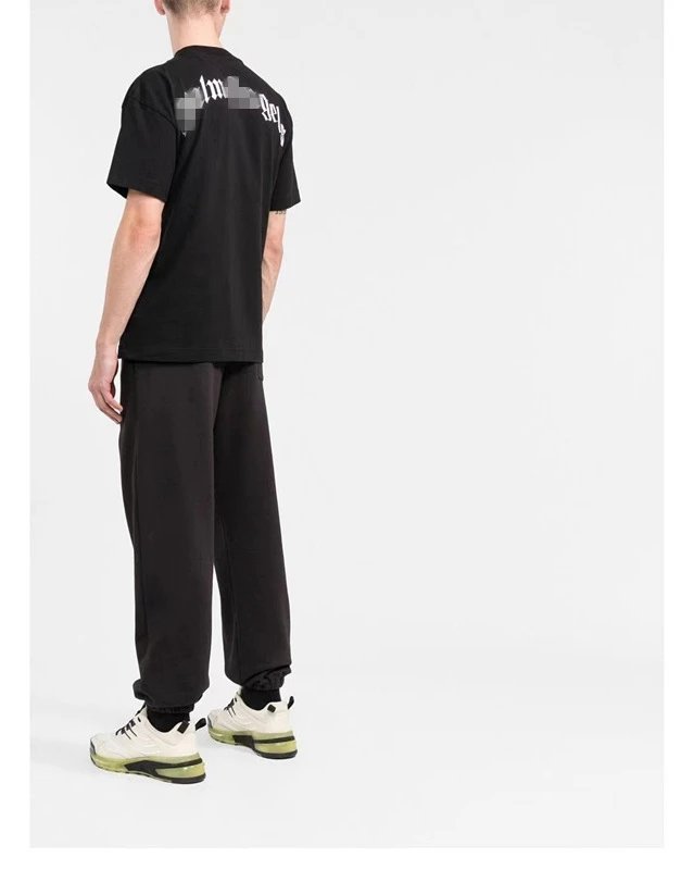 Leopard Banana Print Cotton Tee Black - Gallery Image 10 - Detailed View