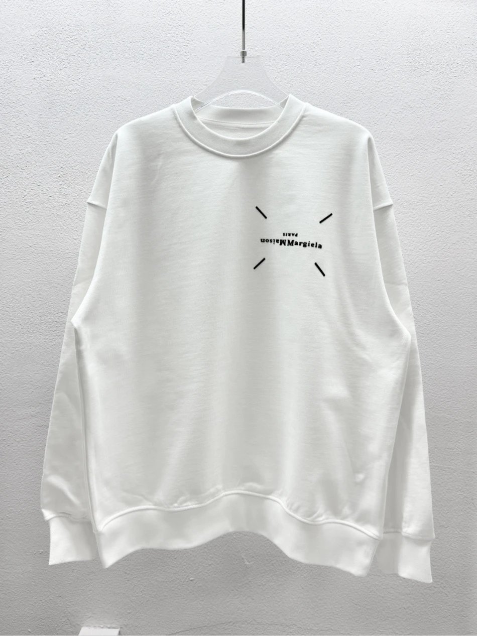 Maison Margiela MM6 Print Sweatshirt Black - Gallery Image 8 - Detailed View