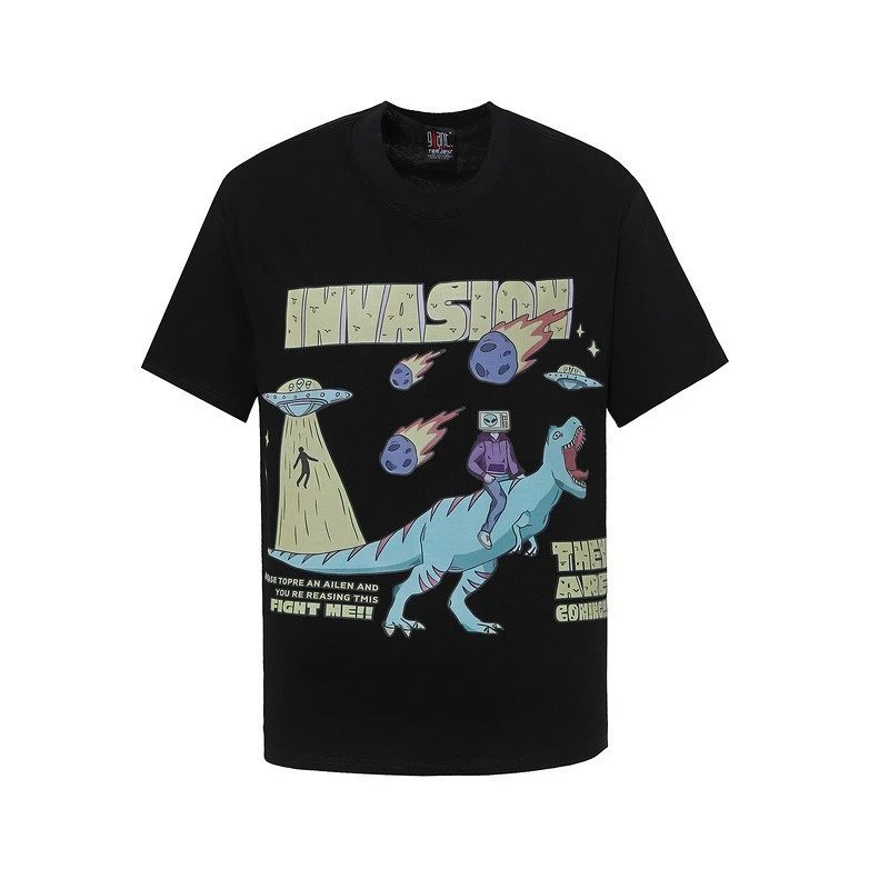 Vintage Abstract Tee, Onyx - Tee Jays - Cnfans - $20.32