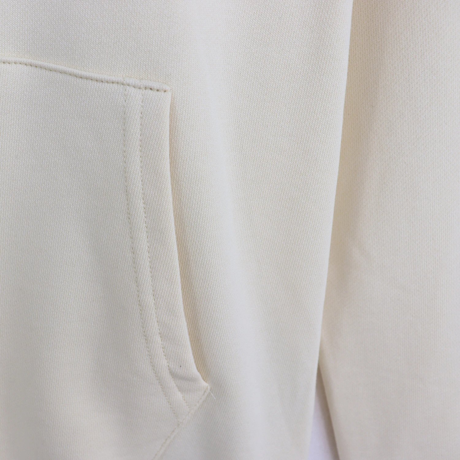 Street Style Cotton Blend Hoodie Unisex Onyx - Gallery Image 7 - Detailed View