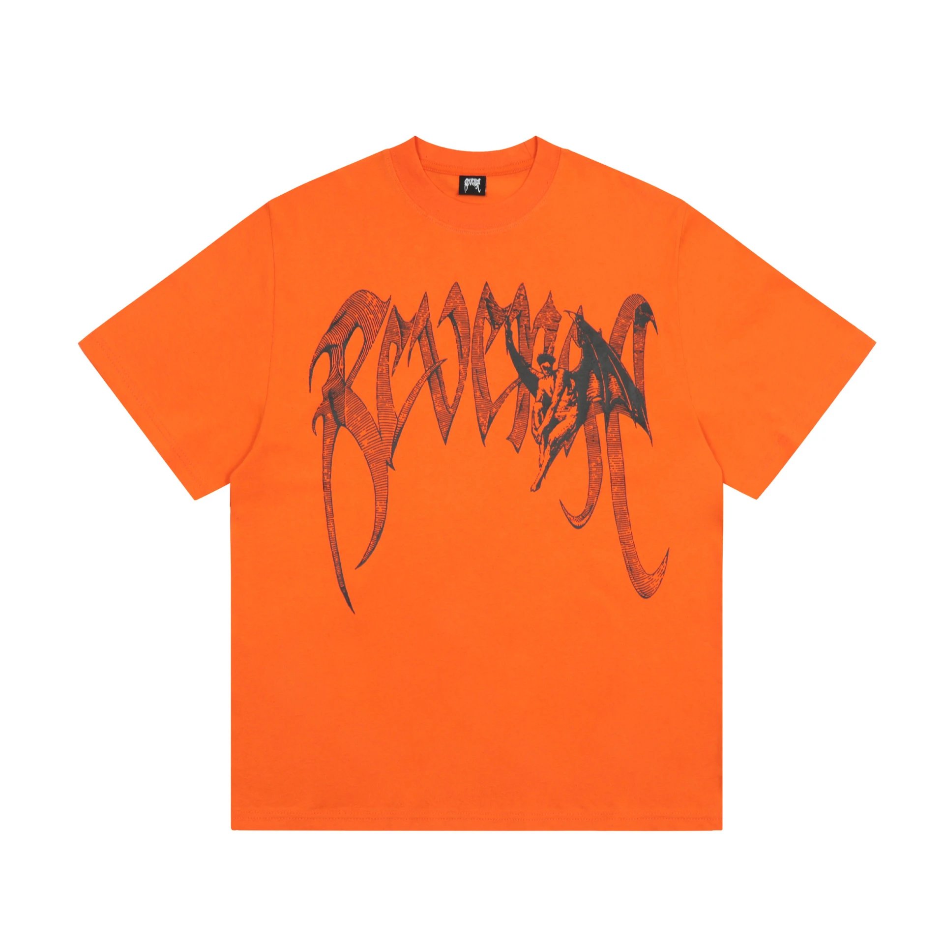 Gothic Graphic Cotton Tee Tangerine - Revenge - Cnfans - $19.03