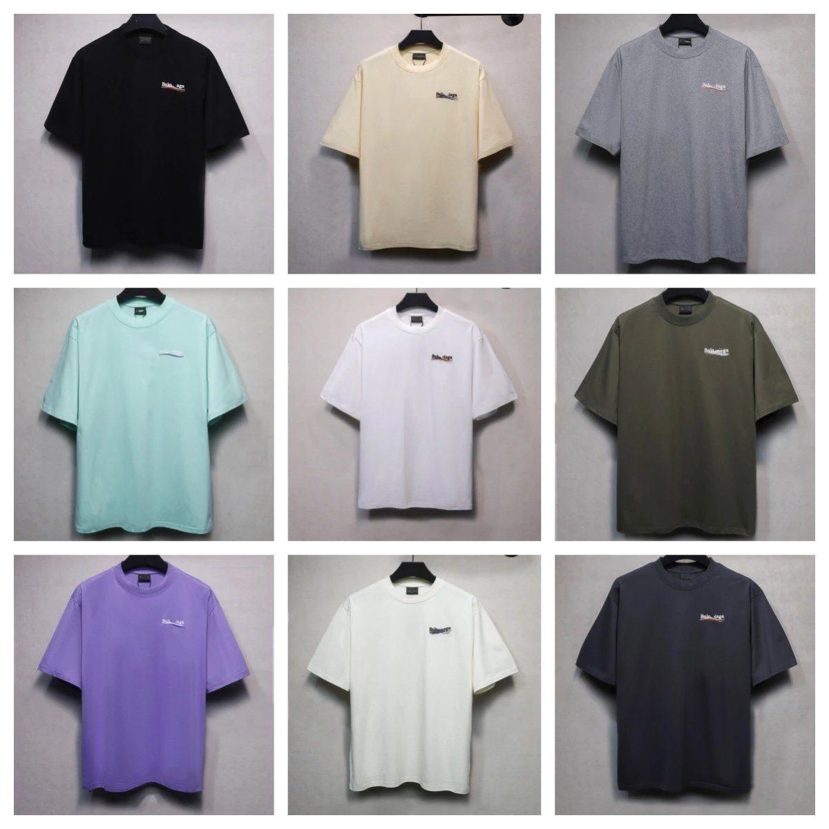 Casual Cotton Blend Tee Unisex Top Ash - Gallery Image 1 - Detailed View