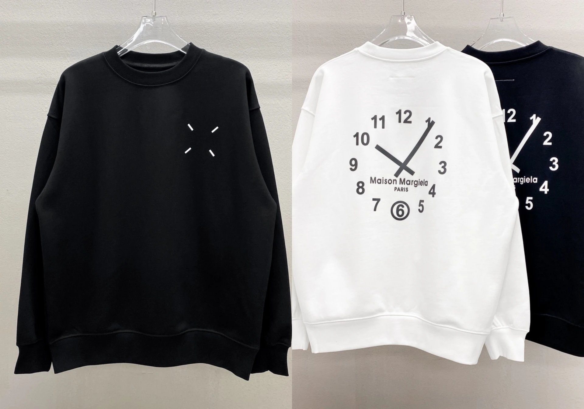 Maison Margiela MM6 Print Sweatshirt Black - Gallery Image 11 - Detailed View