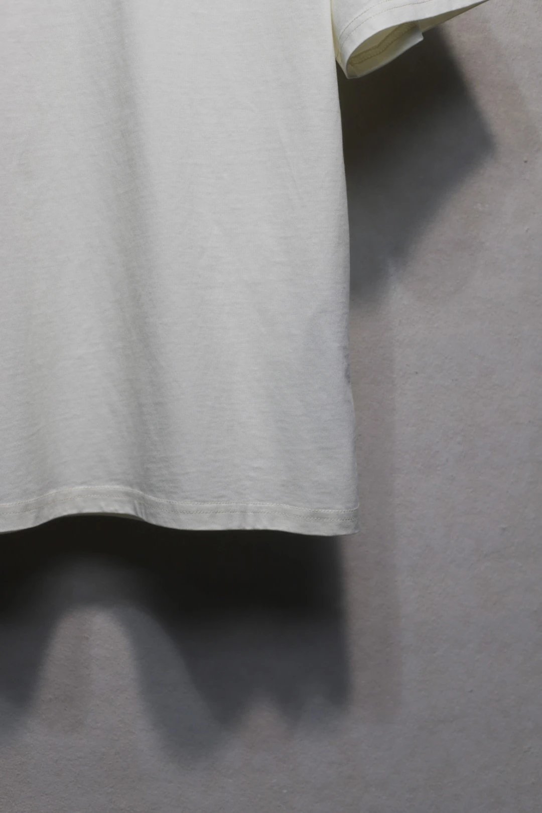 Casual Cotton Blend Tee Unisex Top Ash - Gallery Image 12 - Detailed View