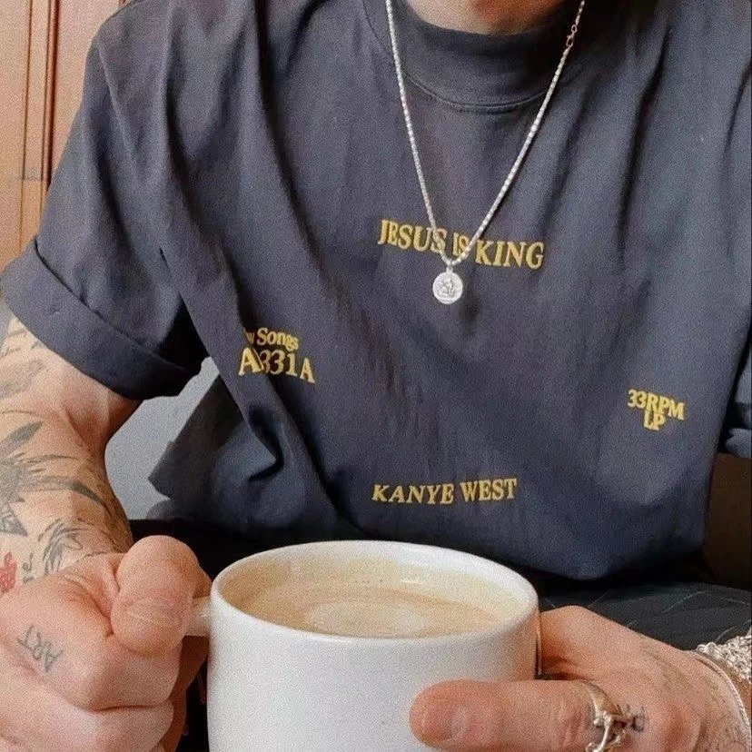 Street Print Tee Cotton Onyx - Gallery Image 13 - Detailed View