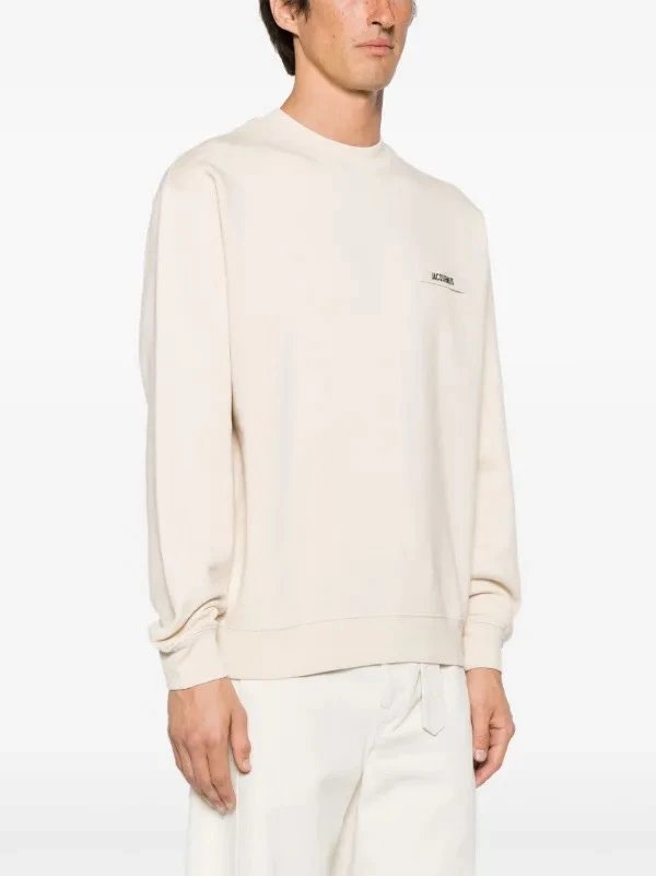 Jacquemus Logo Embroidered Sweatshirt Multicolor - Gallery Image 6 - Detailed View