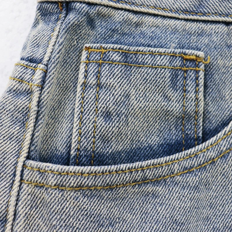 Hellstar Washed Distressed Shorts Grey - Gallery Image 5 - Detailed View