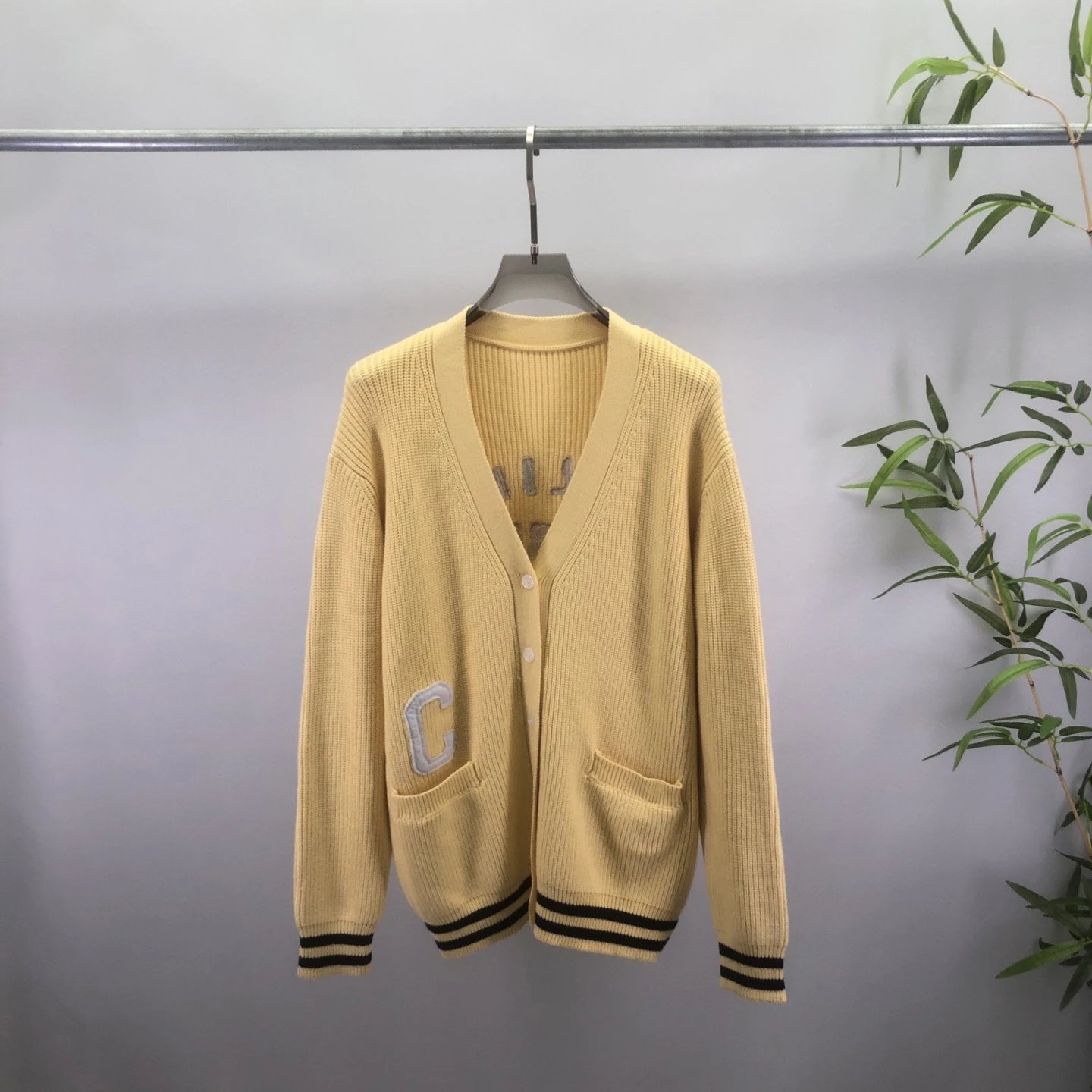 Celine Varsity Cardigan Multicolor - Gallery Image 4 - Detailed View