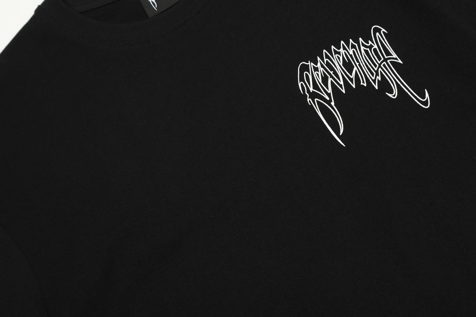 Graphic Handprint Streetwear Tee Burnt Orange - Gallery Image 12 - Detailed View