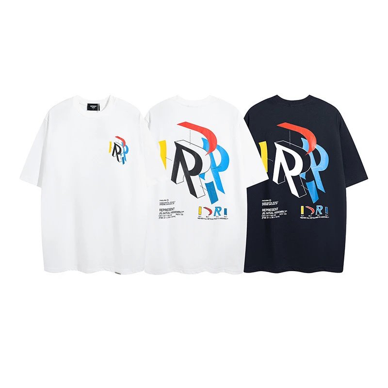 REPRESENT Multi-Color Print Tee White - High Quality Product Image - Cnfans