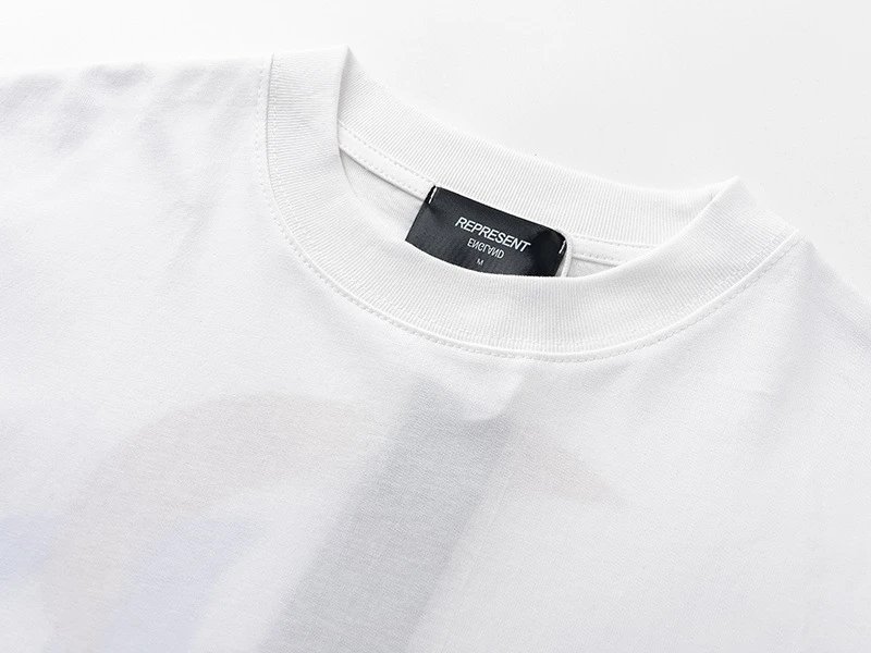 REPRESENT Multi-Color Print Tee White - Gallery Image 10 - Detailed View