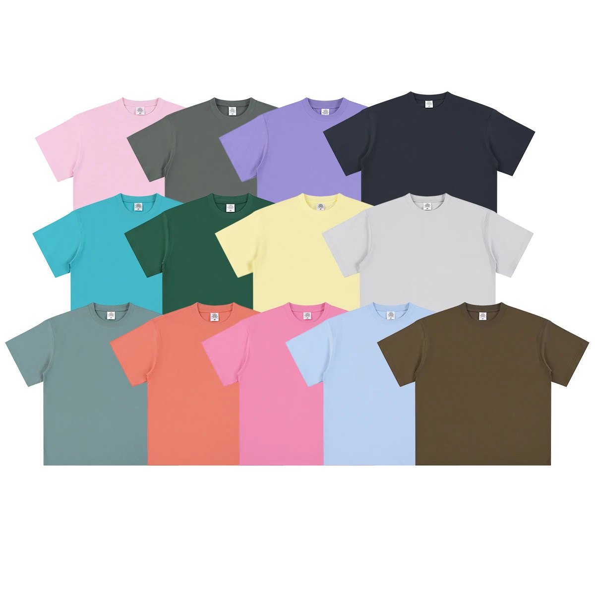 Casual Cotton Men's Tee Summer Top Seafoam - Gallery Image 6 - Detailed View