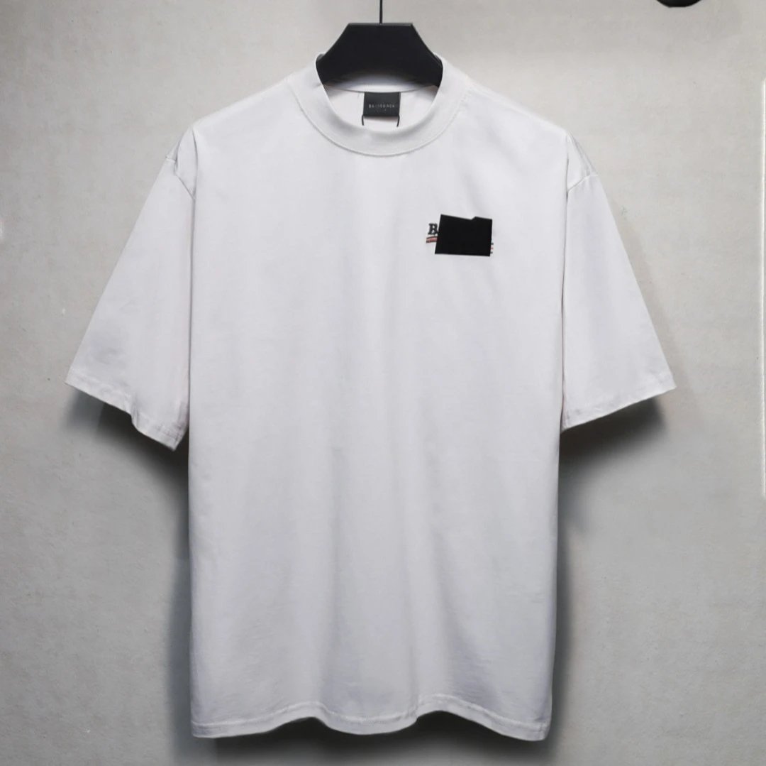Casual Cotton Men's Short Sleeve Tee Onyx - Gallery Image 3 - Detailed View