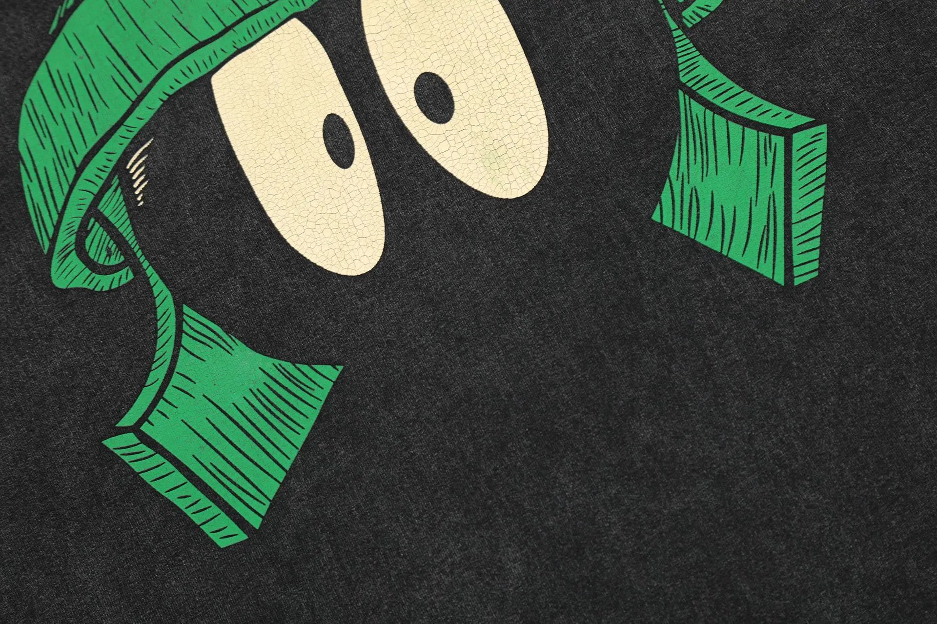 Vintage Cartoon Tee Washed Charcoal - Gallery Image 9 - Detailed View