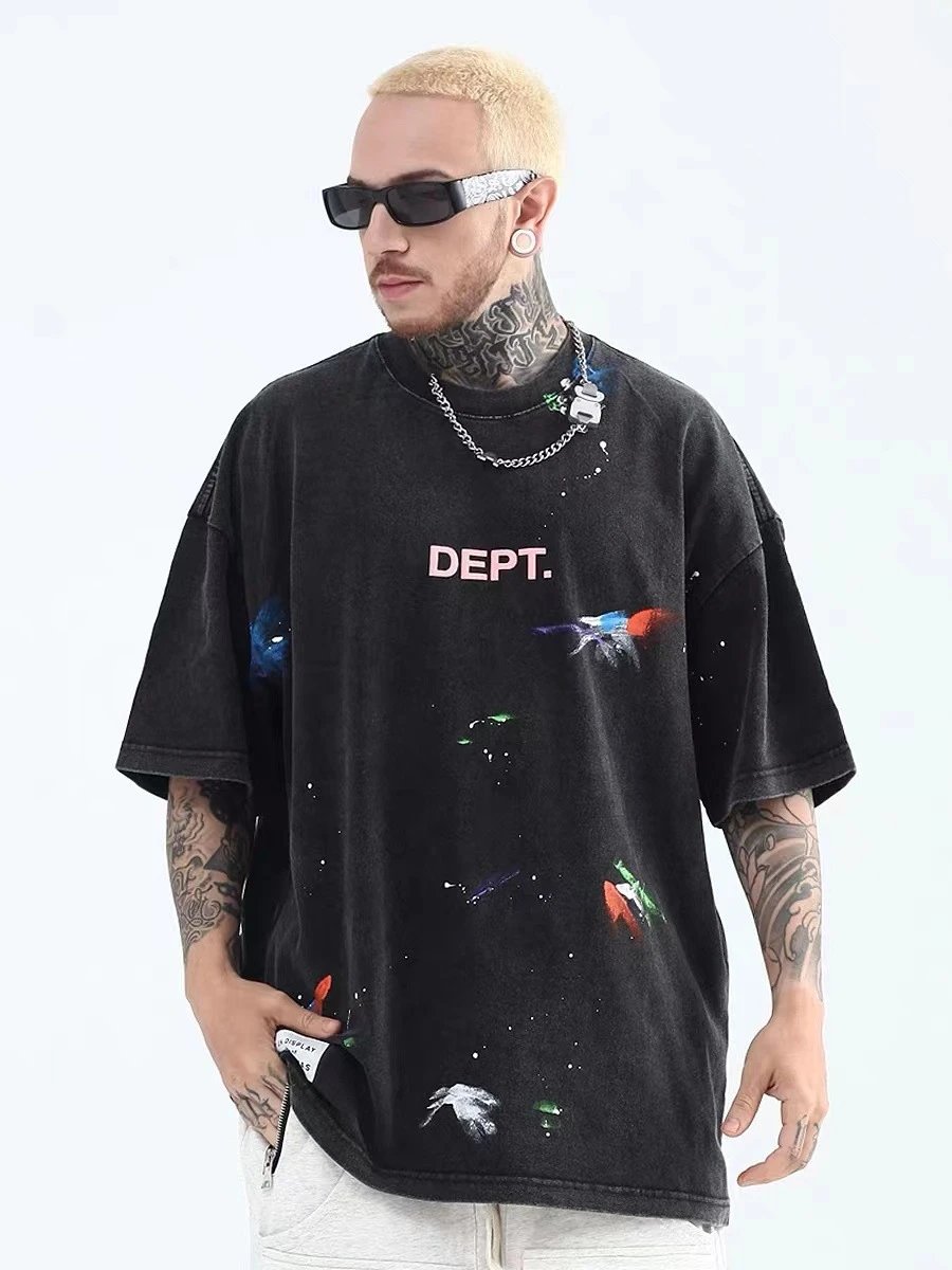 Gallery Dept Paint Splash Tee Black - Gallery Image 11 - Detailed View