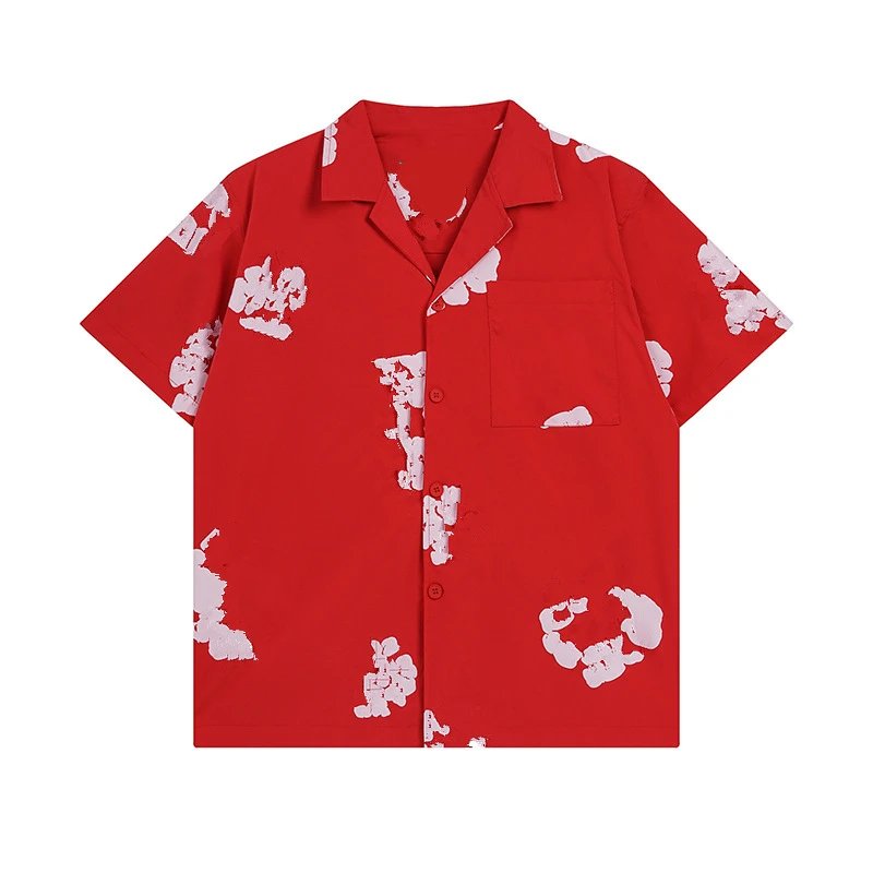 Short Sleeve Casual Shirt Azure - Gallery Image 3 - Detailed View