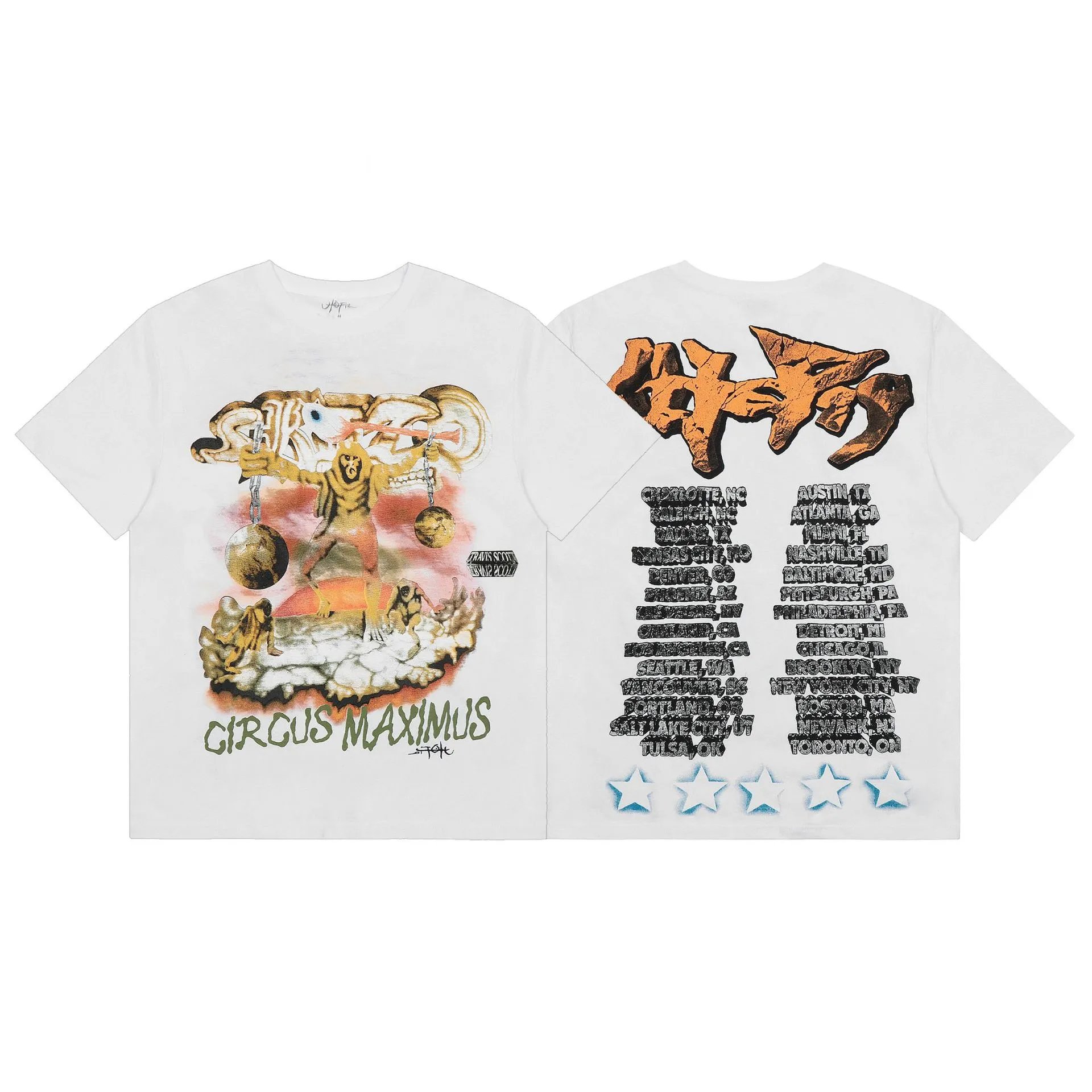 Urban Graphic Cotton Tee Ivory - Related Product - Cnfans