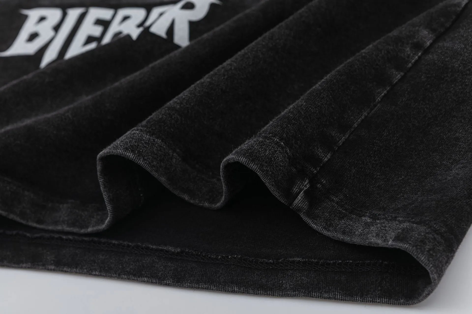 Vintage Washed Graphic Tee Charcoal - Gallery Image 11 - Detailed View