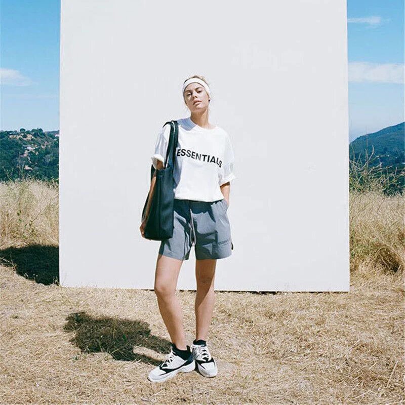 Street Nylon Reflective Shorts Silver Gray - Gallery Image 13 - Detailed View