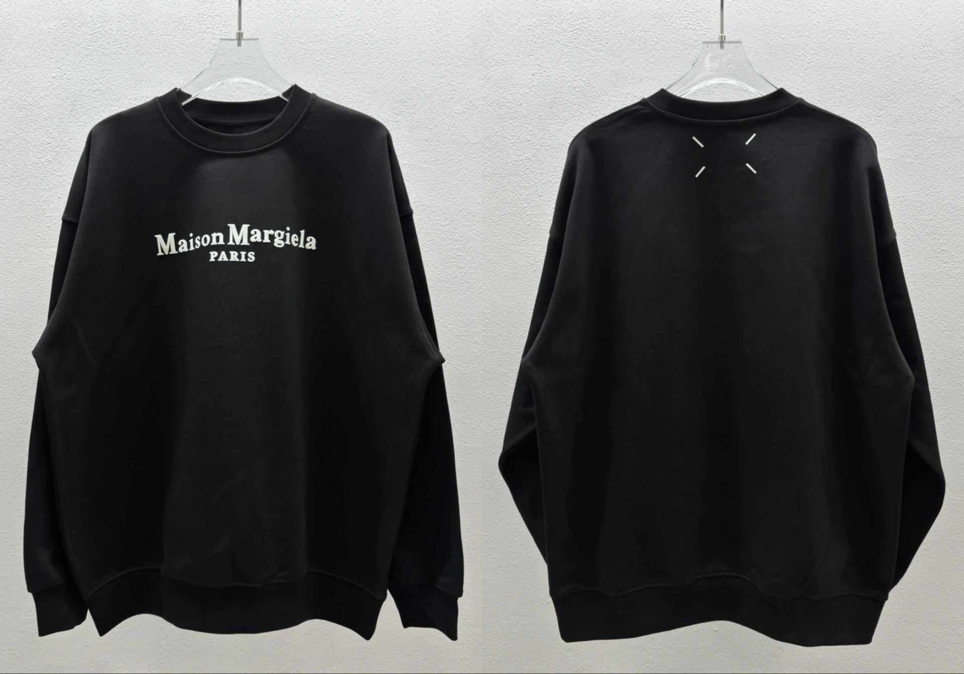 Maison Margiela MM6 Print Sweatshirt Black - Gallery Image 10 - Detailed View