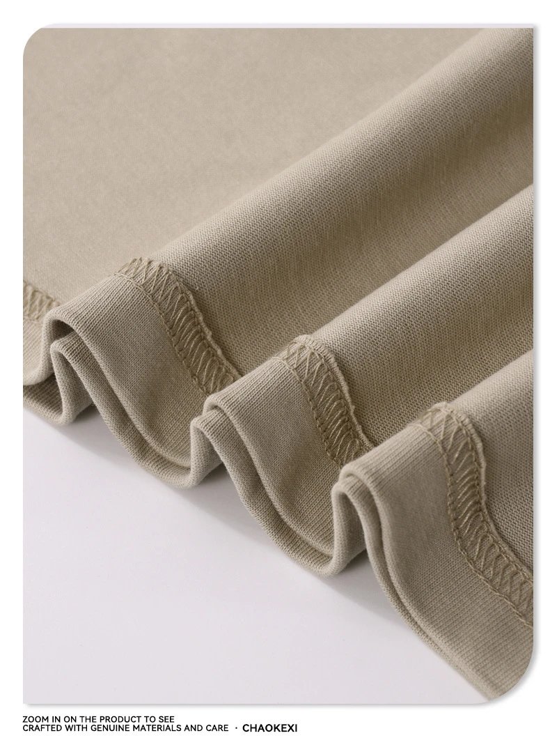 Men's Cotton Street Style Tee, Oversize - Umber - Gallery Image 10 - Detailed View