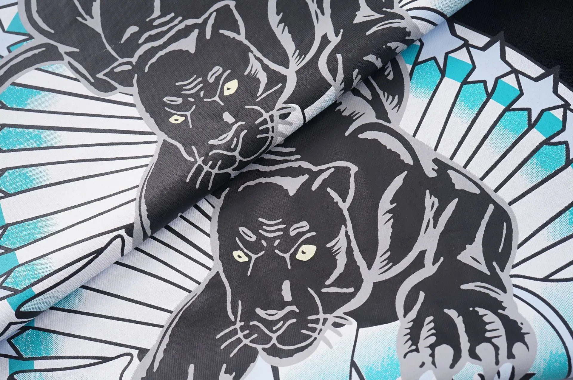Amiri Black Leopard T-Shirt Multi - Gallery Image 10 - Detailed View