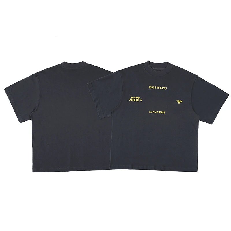 Street Print Tee Cotton Onyx - Gallery Image 3 - Detailed View