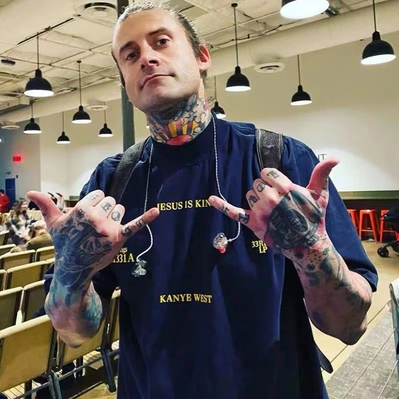 Street Print Tee Cotton Onyx - Gallery Image 10 - Detailed View