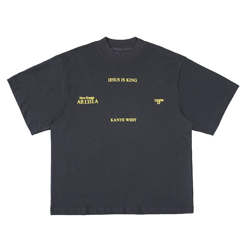 Street Print Tee Cotton Onyx - Gallery Image 4 - Detailed View