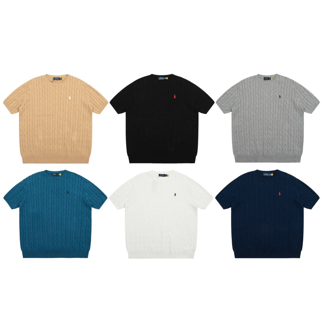 Ralph Lauren Knit Crew Tee Multicolor - Gallery Image 2 - Detailed View