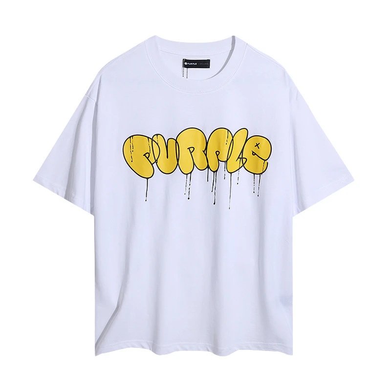 Purple Graphic Tee Black/White - Gallery Image 3 - Detailed View