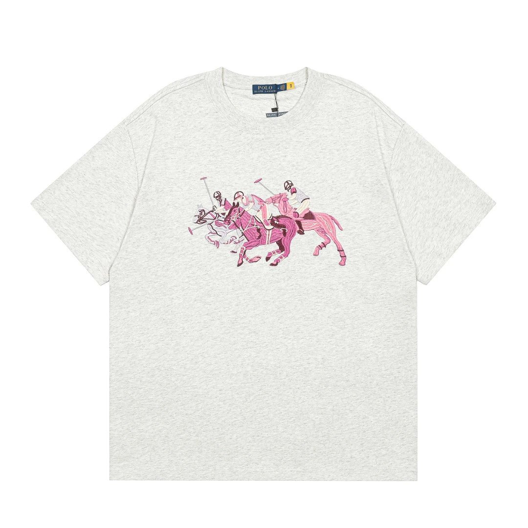 Ralph Lauren Color Polo Embroidery Tee - Gallery Image 4 - Detailed View