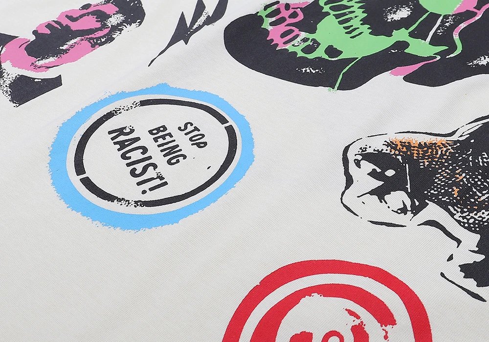 Gallery Dept Skull Flame Tee White - Gallery Image 8 - Detailed View