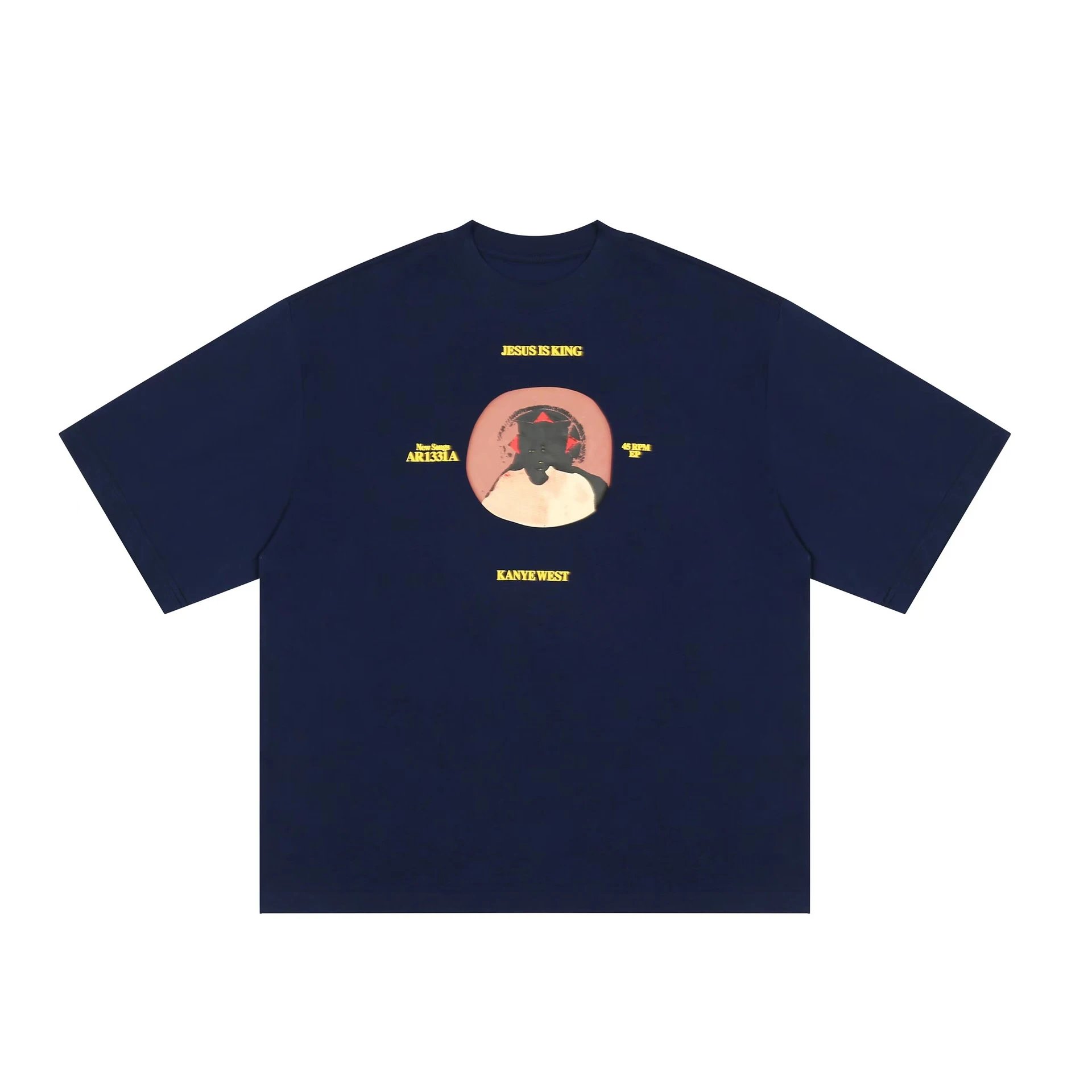 Streetwear Graphic Oversize Tee Midnight Navy - Gallery Image 1 - Detailed View