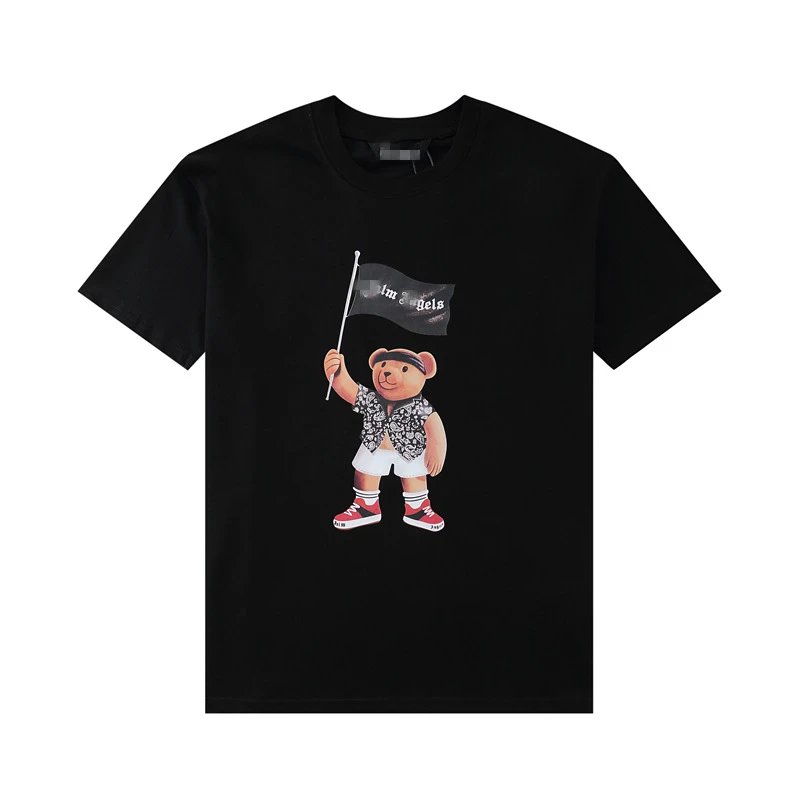 Streetwear Pirate Bear Graphic Tee Black - Gallery Image 3 - Detailed View