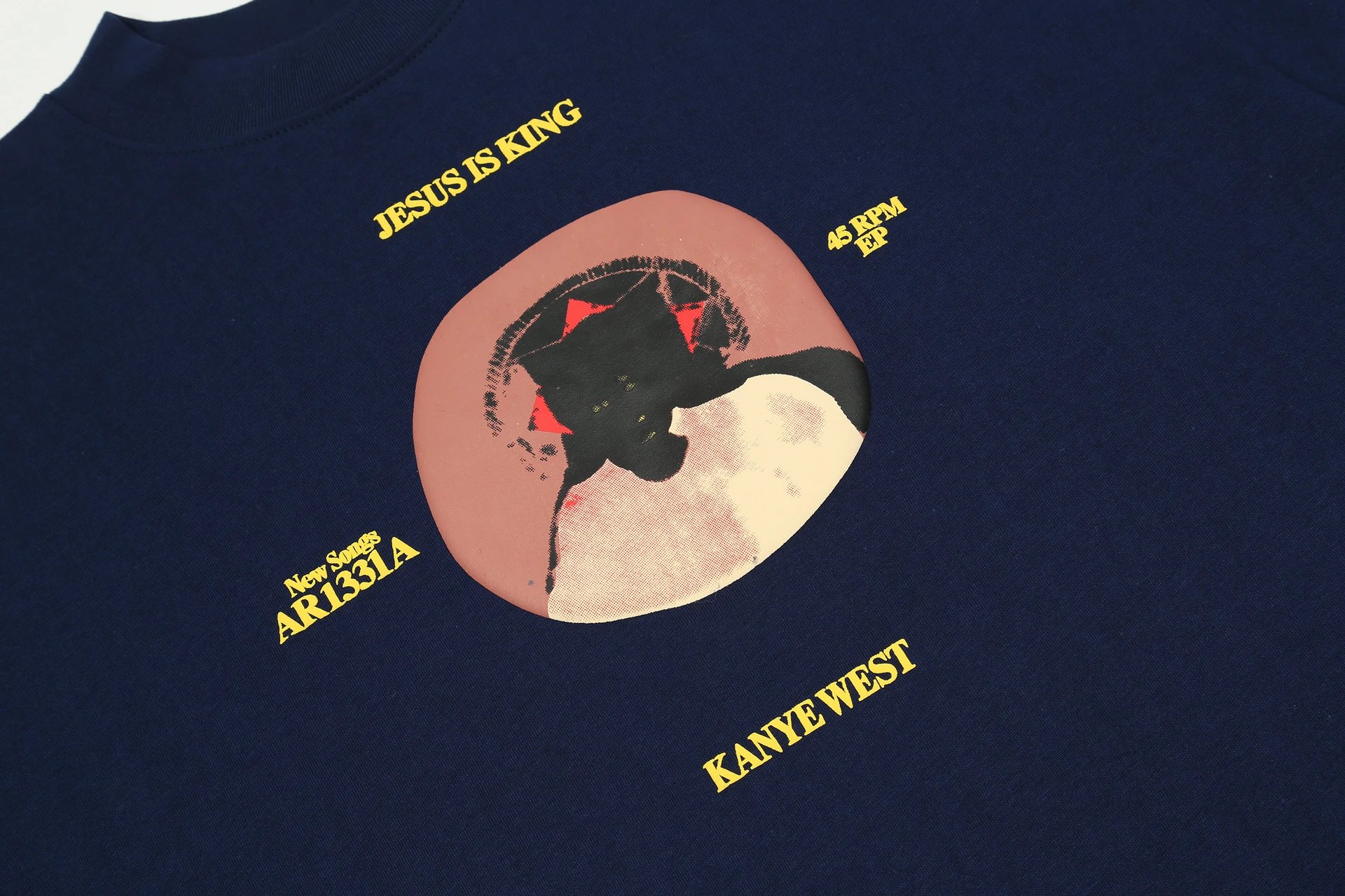 Streetwear Graphic Oversize Tee Midnight Navy - Gallery Image 8 - Detailed View