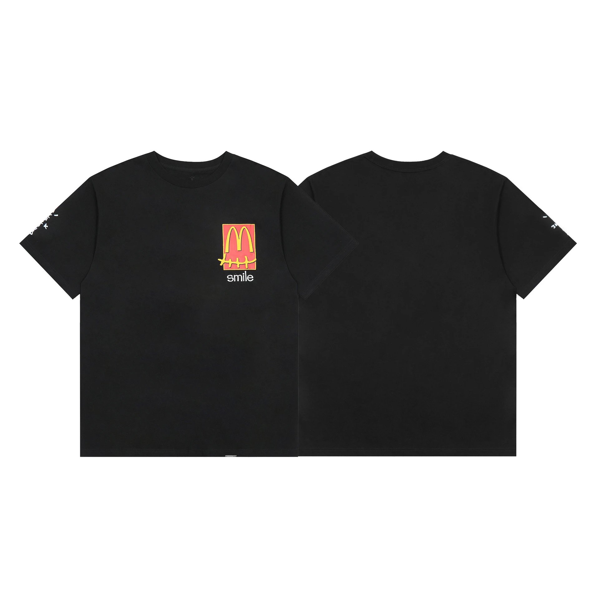 Streetwear Cotton Graphic Tee Unisex Onyx Black - Gallery Image 1 - Detailed View