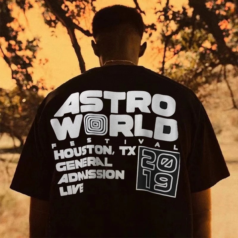 Streetwear Foam Print Staff T-Shirt Jet Black - Gallery Image 13 - Detailed View