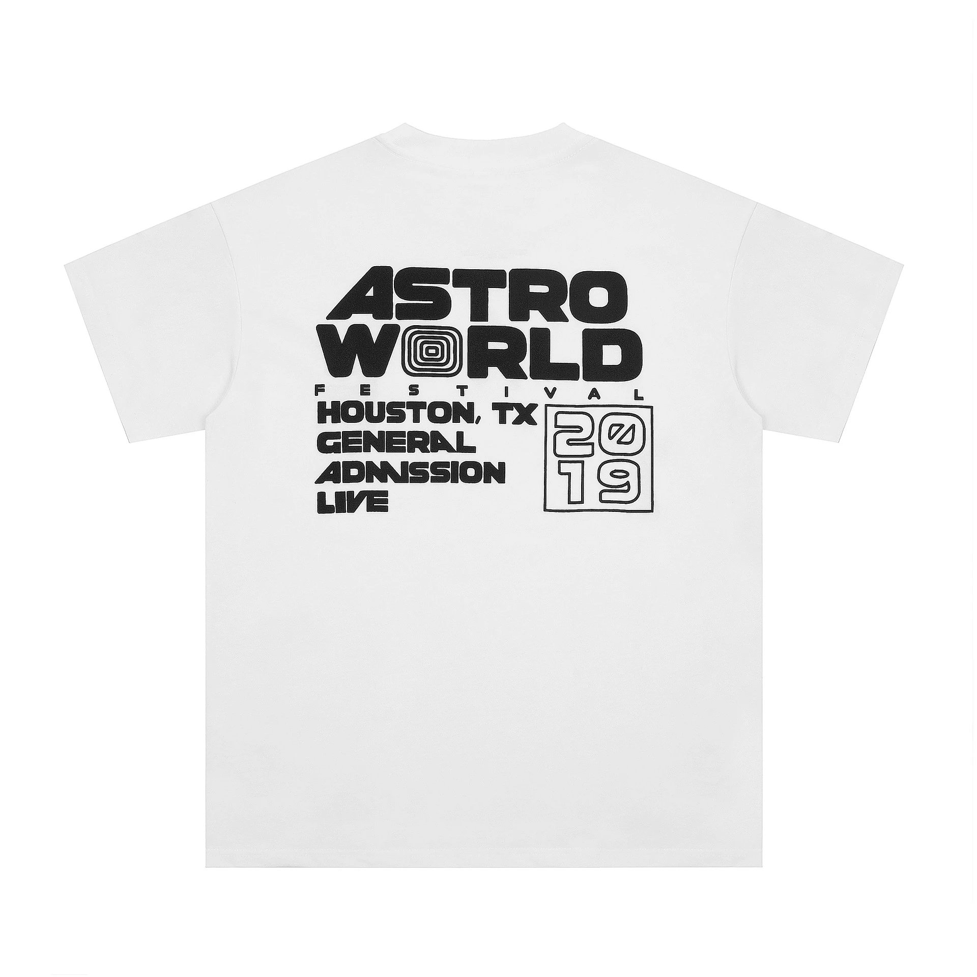 Streetwear Foam Print Staff T-Shirt Jet Black - Gallery Image 4 - Detailed View