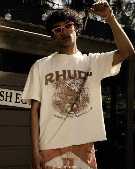 Rhude Wheat Print T-Shirt Multi-color - Gallery Image 2 - Detailed View