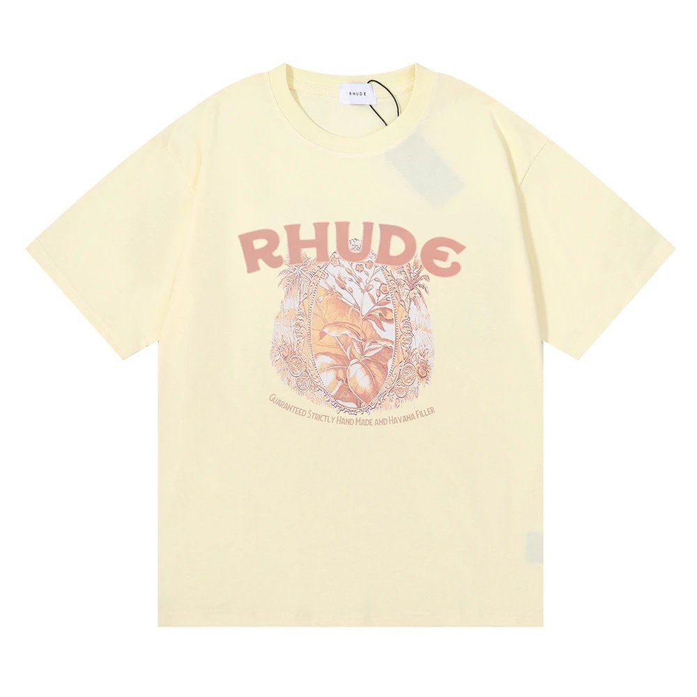 Rhude Wheat Print T-Shirt Multi-color - Gallery Image 6 - Detailed View