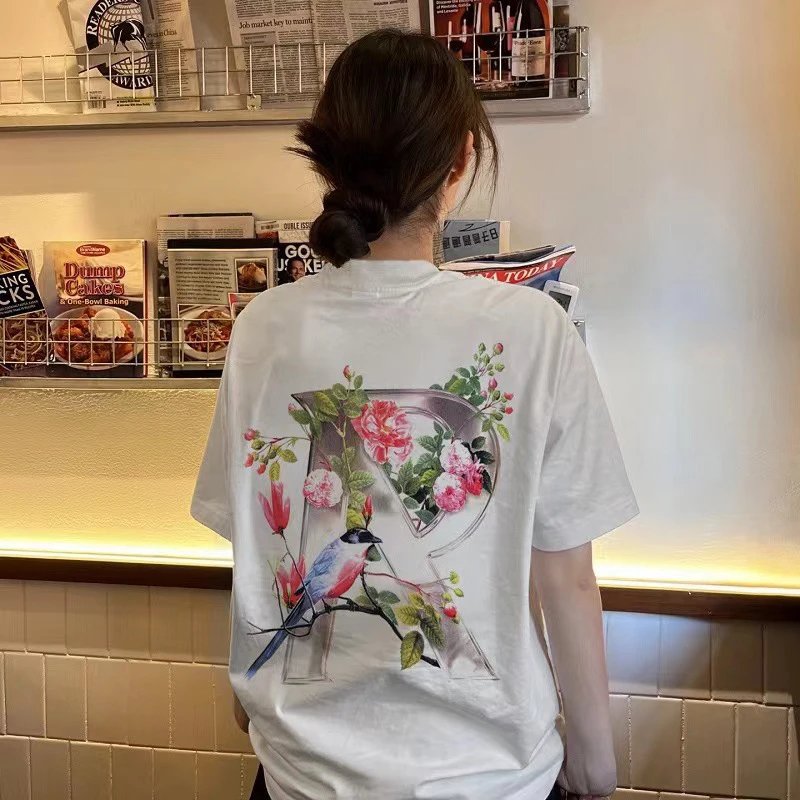 REPRESENT Floral Print T-Shirt Multicolor - Gallery Image 8 - Detailed View