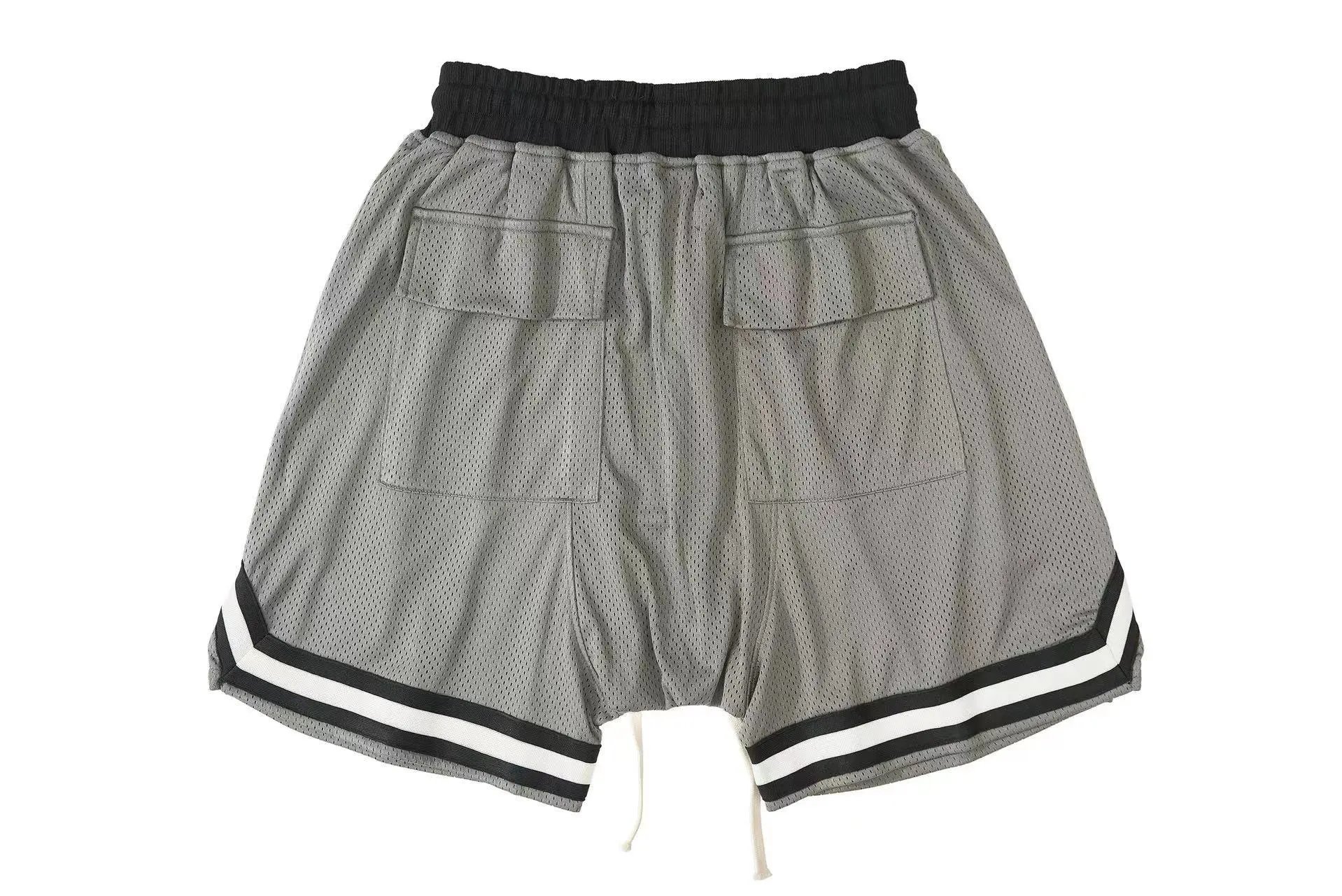 Mesh Basketball Shorts Smoke - Gallery Image 8 - Detailed View