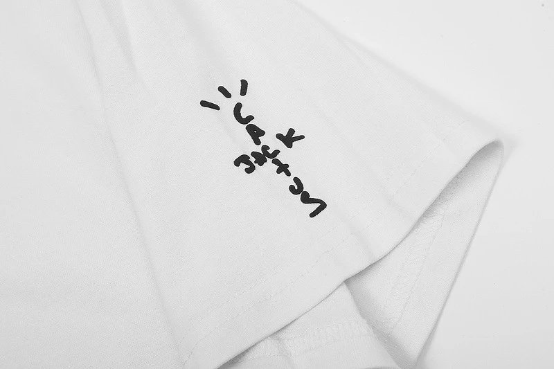 Street Style Graphic Cotton T-Shirt Ivory - Gallery Image 12 - Detailed View